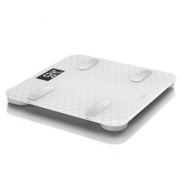 Báscula Digital de Baño LAICA Blanco Plateado Báscula Digital de Baño LAICA Blanco Plateado