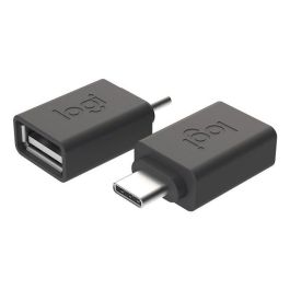 Logitech Adaptador USB-C a USB-A para Productos Inalámbricos, Receptores Unifying/Bolt, Laptops, Tablets y Móviles.