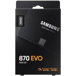 Samsung 870 EVO SSD 500 GB 2.5" SATA III (6 Gbps) con Velocidad hasta 560 MB/s, Rendimiento Profesional y Fiabilidad Máxima para PC