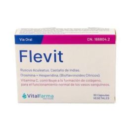 VITALFARMA Flevit 30Cap. Complemento alimenticio para vasos sanguíneos y circulación con Ruscus, Castaño de Indias y Ginkgo Biloba Precio: 18.5000002. SKU: B13VR9YPS2