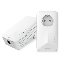 Strong POWERL1000DUOWIFIEUV2 Adaptador de Red PowerLine 1000 Mbit/s con WiFi y Ethernet, Blanco, 2 unidades Precio: 76.4999994. SKU: B1ASWL6VT4