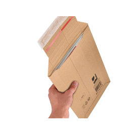 Q-connect Sobre de cartón reciclado 100% Kraft autoadhesivo 314x252x72 mm para envíos