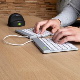 R-Go Tools Ergonomic keyboard R-Go Split Break with break software, ergonomic split keyboard, QWERTY (US), Bluetooth, white R-Go Tools Ergonomic keyboard R-Go Split Break with break software, ergonomic split keyboard, QWERTY (US), Bluetooth, white