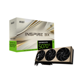 MSI GeForce RTX 5070 Ti 16G INSPIRE 3X OC Tarjeta Gráfica NVIDIA 16 GB GDDR7 PCIe 5.0 912-V531-281