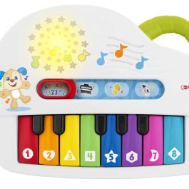 Fisher-Price HHX13 Piano Musical Luminoso, Idiomas: English, francés, alemán, portugués, español