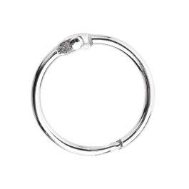 Liderpapel Anilla Bisagra Niquelada Metálica Diámetro 20 mm Caja 20 Unidades