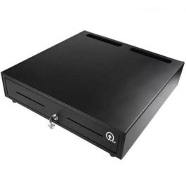 Premier 460 HQ-B Cajón Portamonedas Automático Negro 46x46.5cm, 5 Compartimentos Billetes, 8 Gavetas Monedas, RJ12 24V