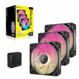 Corsair CO-9051034-WW Kit de inicio de triple ventilador iCUE LINK RX120 RGB Max para Refrigeración de PC