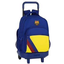 Mochila Escolar con Ruedas Compact F.C. Barcelona 612025918 Azul (33 x 45 x 22 cm)