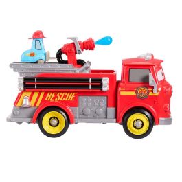 Cars JFL54 - Camión de bomberos Red & Guido - Conjunto de vehículo y accesorios - Disney Pixar Cars