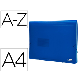 Liderpapel Carpeta Clasificador Fuelle 32112 Polipropileno DIN A4 Azul Transparente 13 Departamentos Precio: 4.94999989. SKU: B17TJ7MPTP