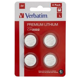 Verbatim Pilas Planas Litio Cr2032 Pack 4 Unidades