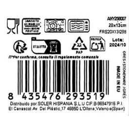 La Mediterranea Bandeja Rectangular Anya 20 x 13 cm (24 Unidades)