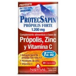 Protecsapin Propóleo Forte 1200mg. 20 Cápsulas - Apoyo Sistema Inmunitario con Vitamina C y Zinc Precio: 10.6900002. SKU: B19CCT8A97