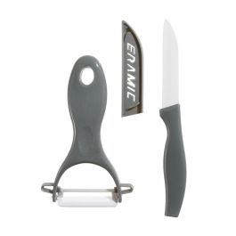 5Five Kit Pelador y Cuchillo Cerámico con Funda Protectora, Cuchillo 17.5 cm, Pelador 13 x 8.2 cm Precio: 5.50000055. SKU: S7904653