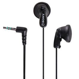 Sony Auriculares Intrauditivos MDR-E9LP con Imán de Neodimio, Jack 3.5mm, Negros - MDRE9LPB