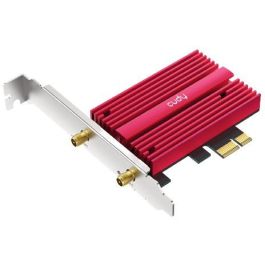 Cudy AX5400 Adaptador Wi-Fi 6E PCI Express Interno Inalámbrico Tribanda 2.4/5/6 GHz Bluetooth 5.0 para PC Windows 10