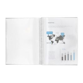 Carpeta Liderpapel Escaparate Con Espiral 60 Fundas Polipropileno Din A4 Transparente Carpeta Liderpapel Escaparate Con Espiral 60 Fundas Polipropileno Din A4 Transparente