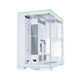 Lian Li G99.O11DERGBW.00 Torre PC Gaming O11D EVO RGB Blanca E-ATX, Vista Panorámica con Vidrio Templado y ARGB