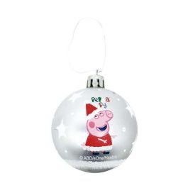 Bolas navidad 8cm pack 6 plata peppa pig "cosy corner" Bolas navidad 8cm pack 6 plata peppa pig "cosy corner"