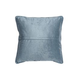 DKD Home Decor Cojín Neoclásico Azul Dorado Terciopelo Poliéster 10 x 45 x 45 cm