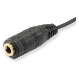 EQUIP Splitter Audiokabel 147942 3.5mm 2x St/1x Bu Negro