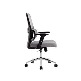 Silla Q-Connect Oficina Lucca Malla Base Metalica Alt Max 1090 Anc 700 Prof 650 Ruedas Premium Color Negro Gris