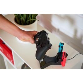 Power A 1525991-01 HUB de Carga para Nintendo Switch y Mandos Pro, Compatible con Joy-Cons y Mandos Inalámbricos PowerA