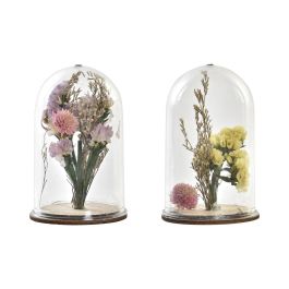 DKD Home Decor Decoracion Shabby Amarillo Rosa 6 x 9 x 6 cm (8 Unidades) Flor seca Cristal Precio: 23.50000048. SKU: B19XCHSQV3