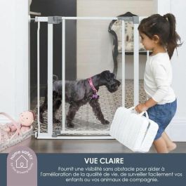 Dreambaby DRE9312742493271 Puerta de Seguridad con Panel Transparente, Función de Retención y Parte Inferior Anticaída, Blanca Dreambaby DRE9312742493271 Puerta de Seguridad con Panel Transparente, Función de Retención y Parte Inferior Anticaída, Blanca