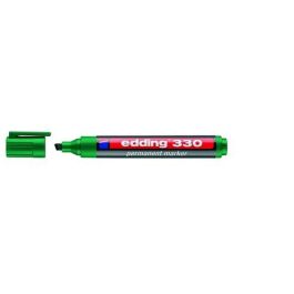 Marcador Permanente Edding 330 Biselado Verde 10 unidades Precio: 10.89. SKU: B1BWRS5V93