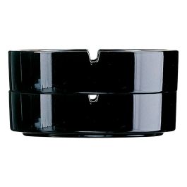 Arcoroc Set 6 Ceniceros Apilables de Vidrio Negro 8,5x3,6 cm