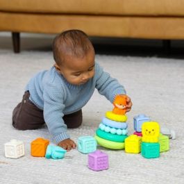 Infantino 315222 Caja de 20 Piezas Sensoriales Apilables
