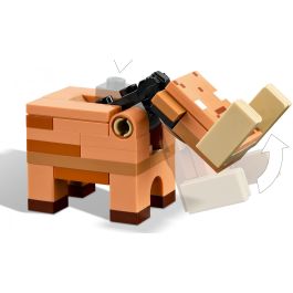 LEGO 21255 Minecraft Nether Portal Ambush, Juguete de Construcción con Escenas de Batalla, Minifiguras y Figura de Hoglin