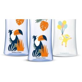 Dodie DOD3700763511634 Set 3 Biberones Anticólicos con Tetinas Redondas 330 ml, +6 Meses, 3 Velocidades, Caudal 3, Azul y Verde