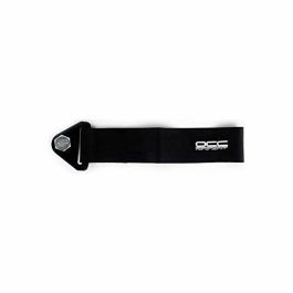 OCC Motorsport OCCRC023 Cinta de Remolque Negra Gancho para Coche y Vehículos de Alta Resistencia Nylon 3000kg Universal Racing 25x5cm