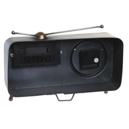 DKD Home Decor Reloj Sobremesa Vintage Cobrizo Gris 2 Unidades 11.5 x 26 x 33 cm