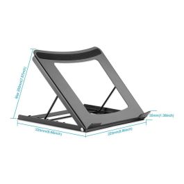 MANHATTAN Soporte para portátil ajustable 10"-15.6" Negro Acero