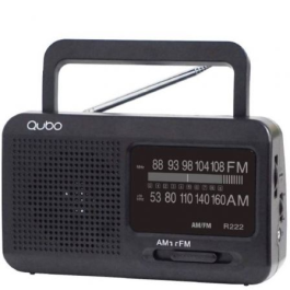 Radio Portátil Qubo R-222/ Negro Precio: 22.49999961. SKU: B1CMRBANSF