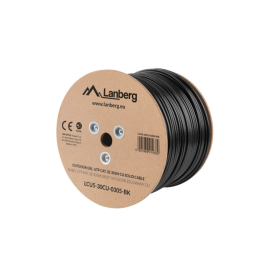 Lanberg LCU5-12CU-0305-BK Bobina Cat.5E UTP RJ45 Sólido 24 AWG Negro 305m Precio: 113.50000013. SKU: B1AYZH7MDB