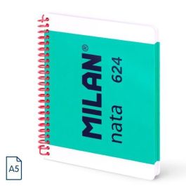 Milan Cuaderno Espiral A5 80H 95 gr 5x5 mm Tapa Dura Colección Nata® 624 Since 1918 Verde Precio: 2.8900003. SKU: B1KJGJL8ET