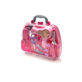 Tachan Set Salón de Peluquería en Maletín Transportable con Accesorios para Niños a Partir de 3 Años