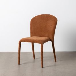 Silla Apilable Marrón Tejido Salón 50 X 61 X 82 cm