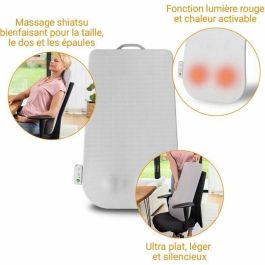 Medisana MC 600 Respaldo de Masaje Ultrafino Shiatsu y Calefacción 4 Programas Blanco