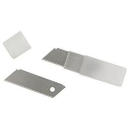 WEDO 78 830 Cúter de Seguridad con Cuchilla Larga Retráctil Intercambiable de Acero Inoxidable 60x19mm Negro/Rojo