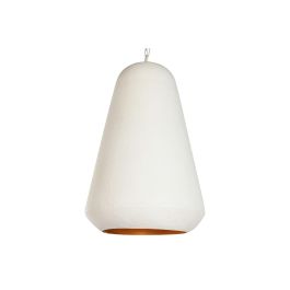 DKD Home Decor Lámpara de Techo Blanca y Dorada, Metal, 58 x 85 x 58 cm