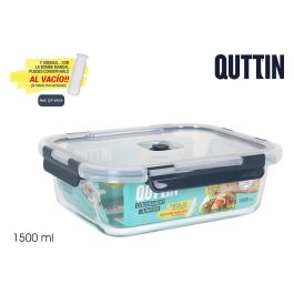 Fiambrera rectangular con tapa Quttin 23.3 x 17.8 cm, 1.5 litros (6 Unidades) Precio: 33.4999995. SKU: B14HZNJHNN