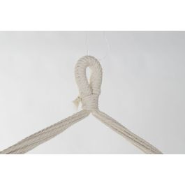 DKD Home Decor Silla Colgante para Terraza y Jardín Crudo Algodón y Pino 90x90x135 cm