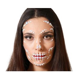 Joyas Faciales Adhesivas Nacaradas con Fantasmas para Maquillaje de Halloween, Brillantes Gemas Perladas de Fácil Aplicación Joyas Faciales Adhesivas Nacaradas con Fantasmas para Maquillaje de Halloween, Brillantes Gemas Perladas de Fácil Aplicación