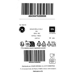 La Mediterranea Bol Aelia Monaco Brillo Ø16 cm (24 Unidades)